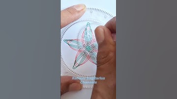 Easy Way to Draw Patterns Using a Spirograph Part 1 #art #drawing #mandala #spirography #satisfying
