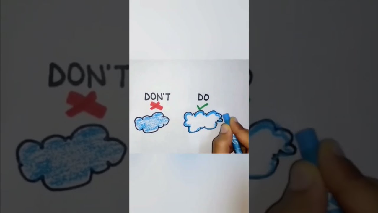 How Fill Colors In Clouds Do And Don T Ft Doms Wax Crayon Domscolor Forkids Viral