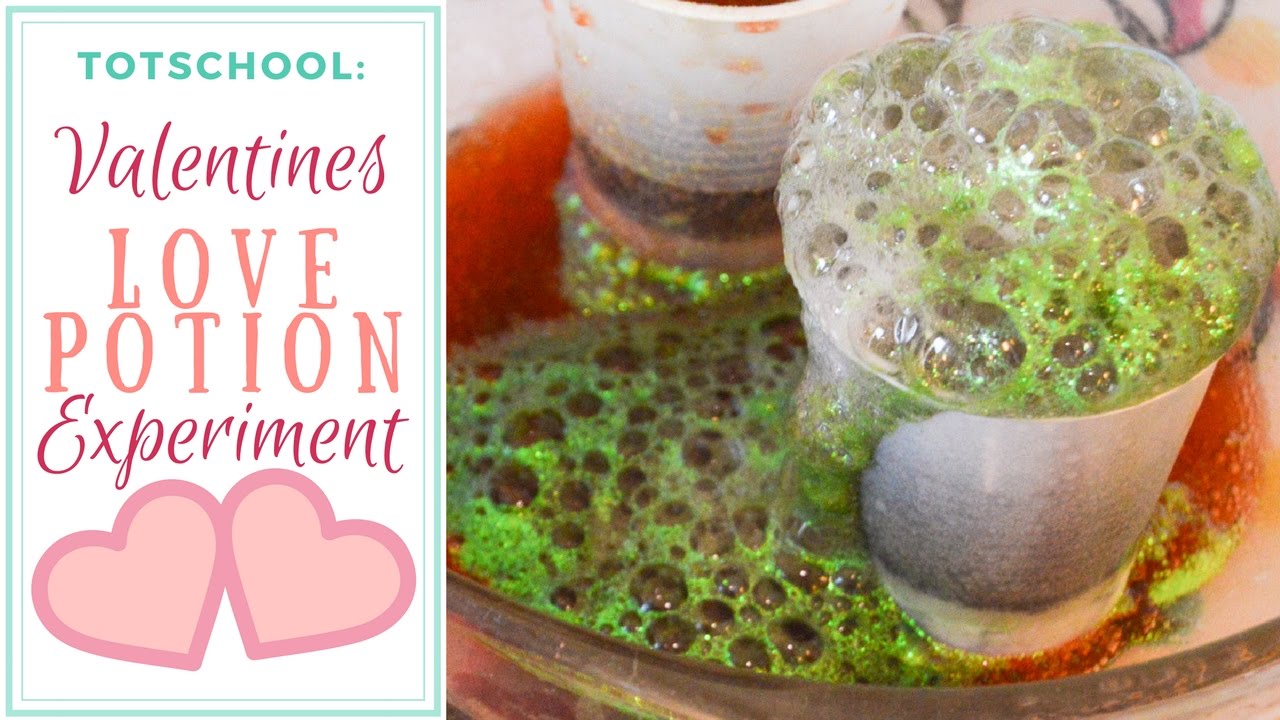 TotSchool: Valentines Day Love Potion Experiment - YouTube