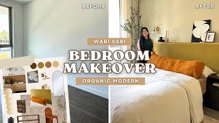 EXTREME BEDROOM MAKEOVER! *WABI SABI &amp; ORGANIC MODERN* w/ renter-friendly DIYs