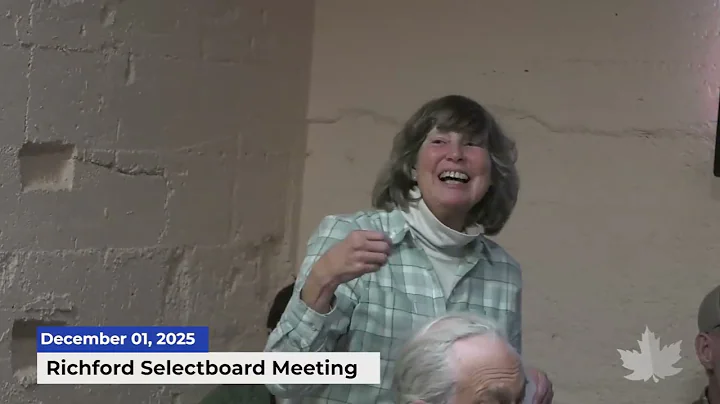 Richford Selectboard | 12/01/2025