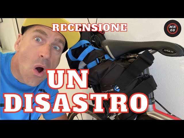 Borsa da manubrio per bici MWave Grezza 10L nero e blu - Attrezzatura