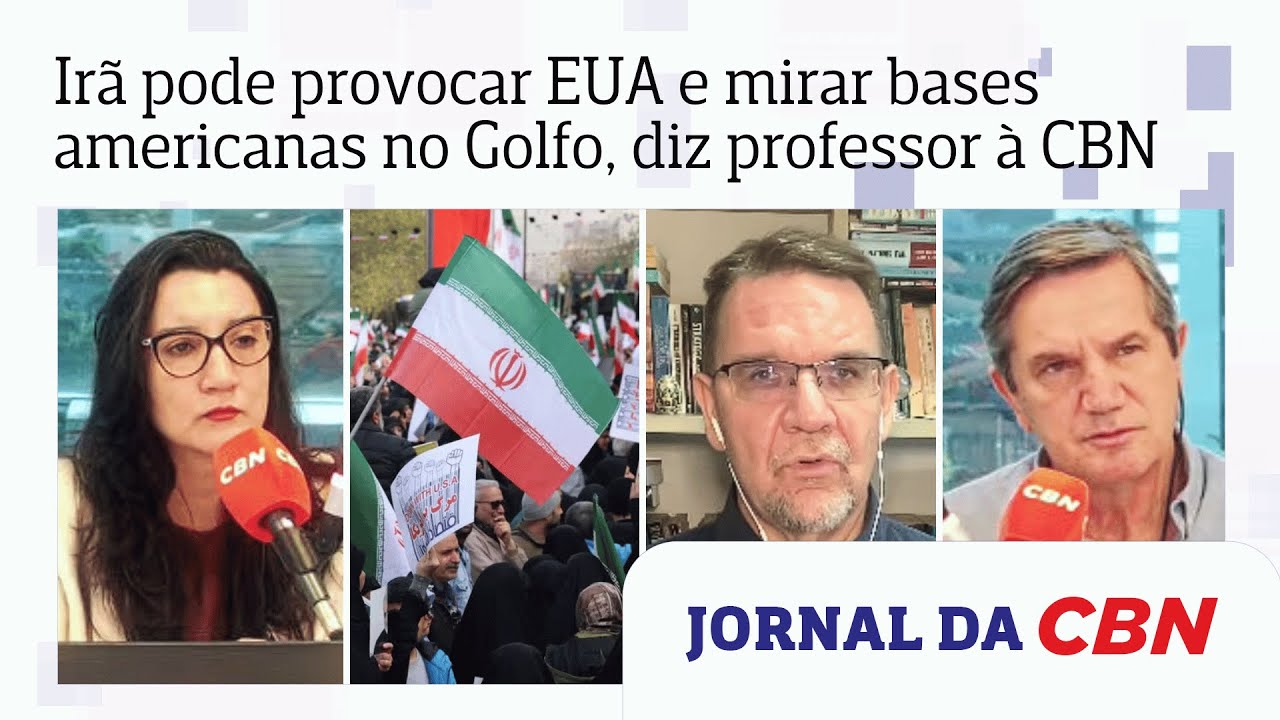 Irã pode provocar EUA e mirar bases americanas no Golfo, diz professor à CBN