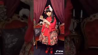 あけましておめでとうございます⛩ TikTok♪ドールマスク　和ロリータに変身