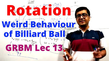 Rotation Billiard Ball Weird Behaviour Contd... GRBM Lec13 | IIT JEE, NEET | Vinay IIT Alumnus