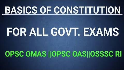 CONSTITUTION OF INDIA FOR OSSC CGL MAINS #ossccgl2023 INDIAN POLITY #ossc MOCK TEST 2#opsc OPSC OAS