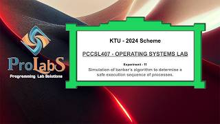 KTU-2024-PCCSL407-OPERATING SYSTEMS LAB- Exp 11 - Banker’s algorithm Net Worth