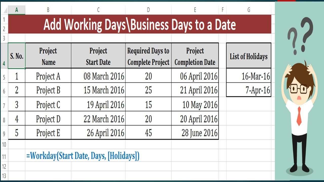 Gantt Chart Without Weekends