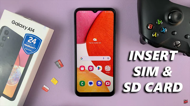 How To Insert SIM & SD Card In Samsung Galaxy A14