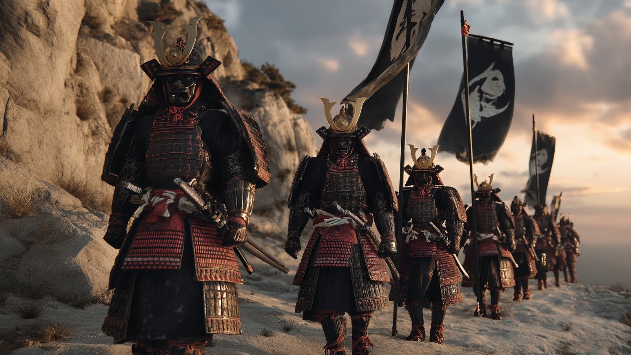 Samurai Warriors on the Road to Battle | Epic Japanese Music of Honor ...