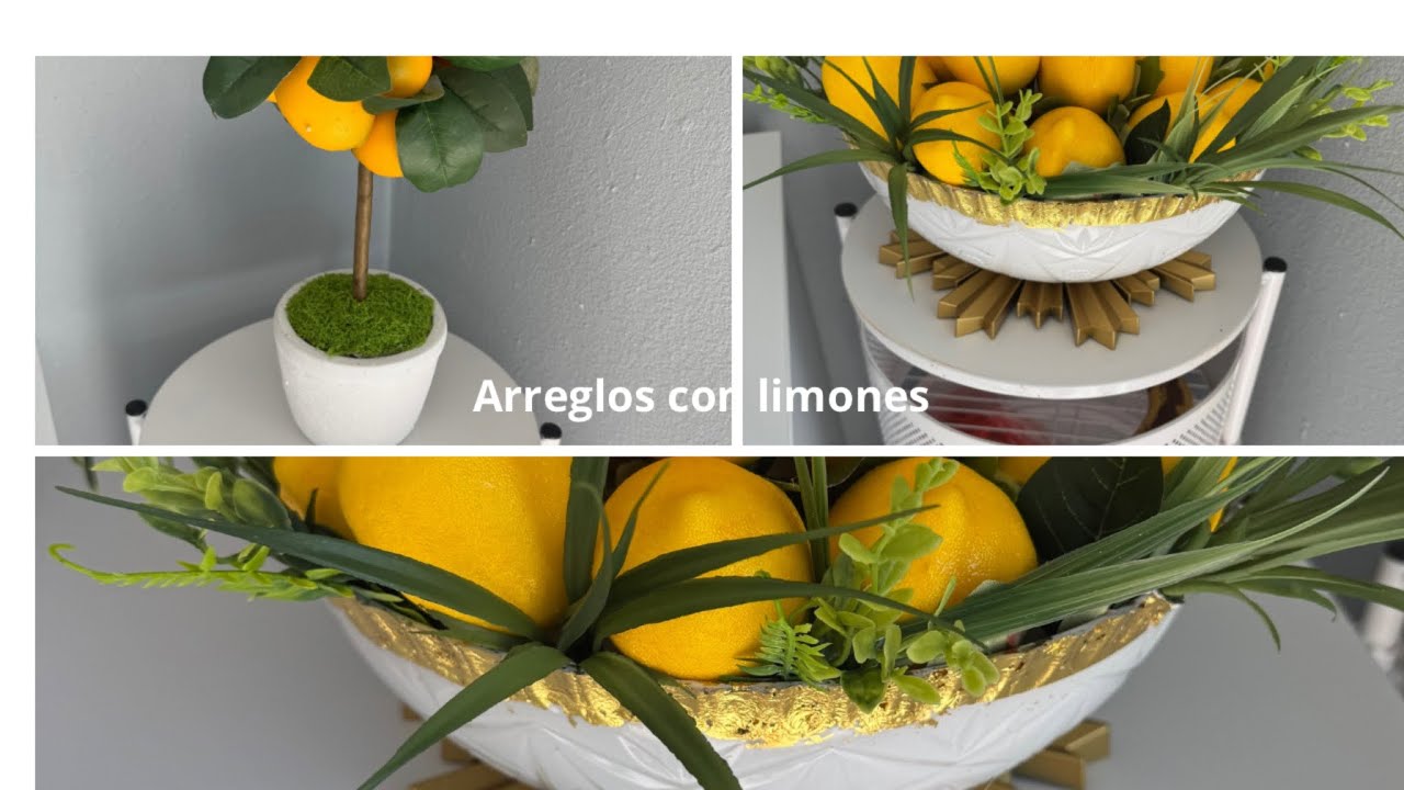 Como recrear decoraciones con el tema de limones