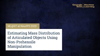 Estimating Mass Distribution of Articulated Objects Using Non-Prehensile Manipulation