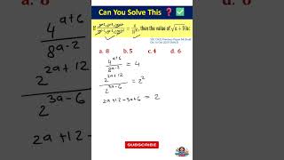 Stop Making Mistakes in Surds and Indices! |Solve Exponential Equations #shorts #ssc #rrb #maths