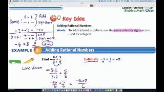 Add Subtract Rational Numbers
