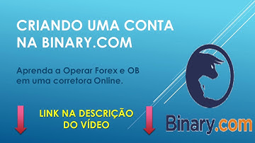 Criando conta na Binary.com