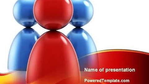 Group Leader PowerPoint Template by PoweredTemplate.com