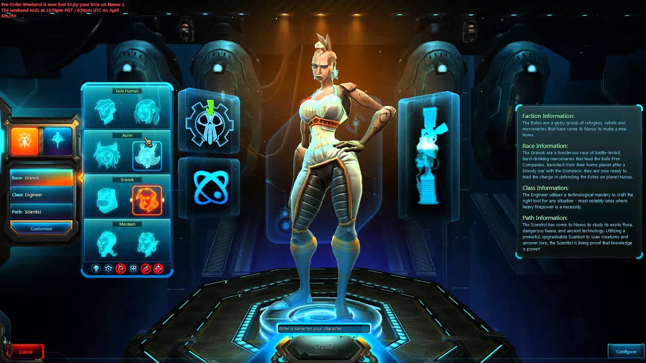 WildStar Beta: Character creation, 100 beta keys giveaway!