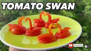 Tomato Swan Fruit And Vegetable Carving Jamhome Tv