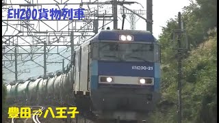 これから山に挑むEH200貨物列車‼