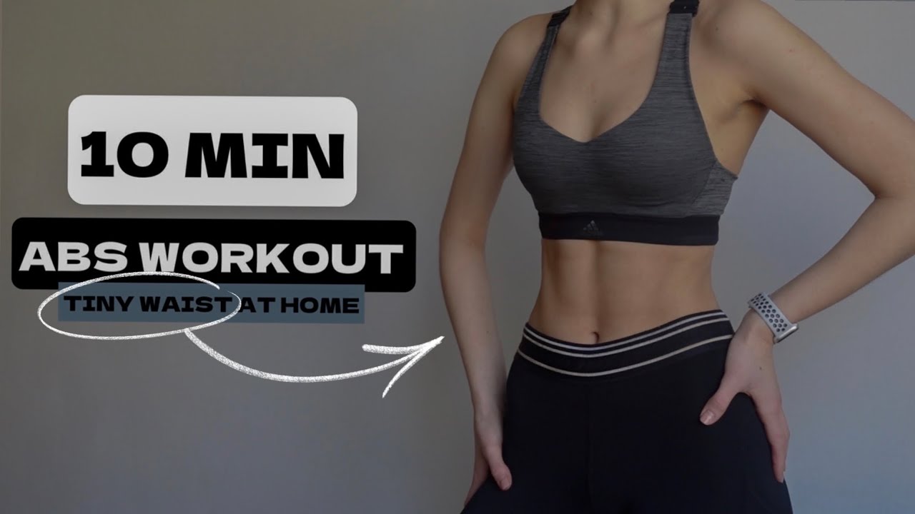 TINY WAIST / ABS WORKOUT 10 min AT HOME / sweat and burn calories / No Equipment I MARSA