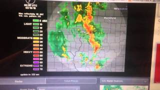 EAS Alert #27: Tornado Warning for Clinton County in Iowa.
