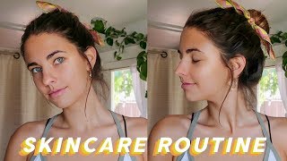 summer morning skincare routine