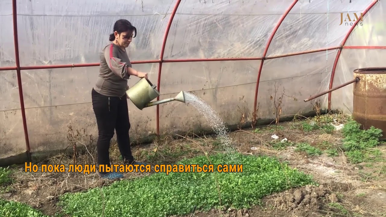 Армянское село Беркабер на границе с Азербайджаном