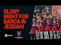 FULL TROPHY CELEBRATIONS Barcelona Lift The Spanish Super Cup After Beating Real Madrid