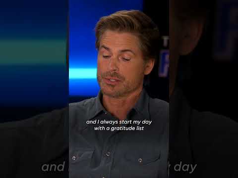 Actor Rob Lowe's 'gratitude list' is part of his daily morning routine #Shorts