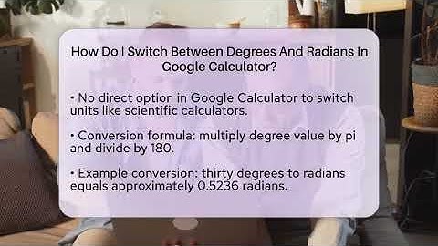 How Do I Switch Between Degrees And Radians In Google Calculator? - SearchEnginesHub.com
