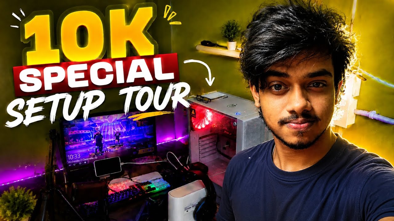 🔥 10K SPECIAL SETUP TOUR 🎉 | My Gaming & Streaming Setup Reveal 2026 # ...