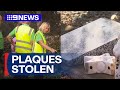 Thieves steal from children memorial plaques in Melbourne | 9 News Australia