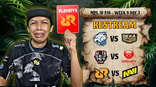 PANAS DINGIN !! RRQ VS NAVI - RESTREAM MPL ID S16