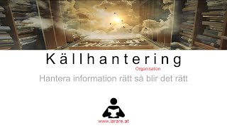 Webblektion Källhantering