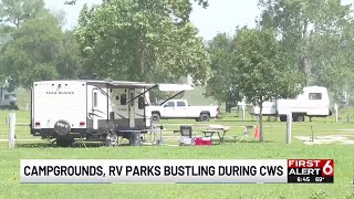 Omaha campgrounds, RV parks bustling during College World Series