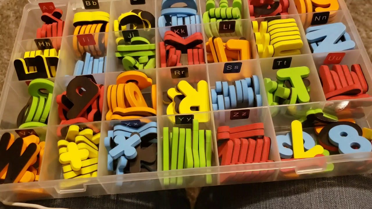 Magnetic Letters and Numbers for Kids! - YouTube