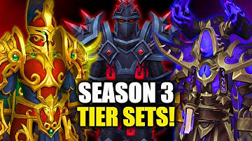 All NEW Season 3 TIER SETS For PVE & PVP! WoW The War Within Patch 11.2 | Ghosts of K