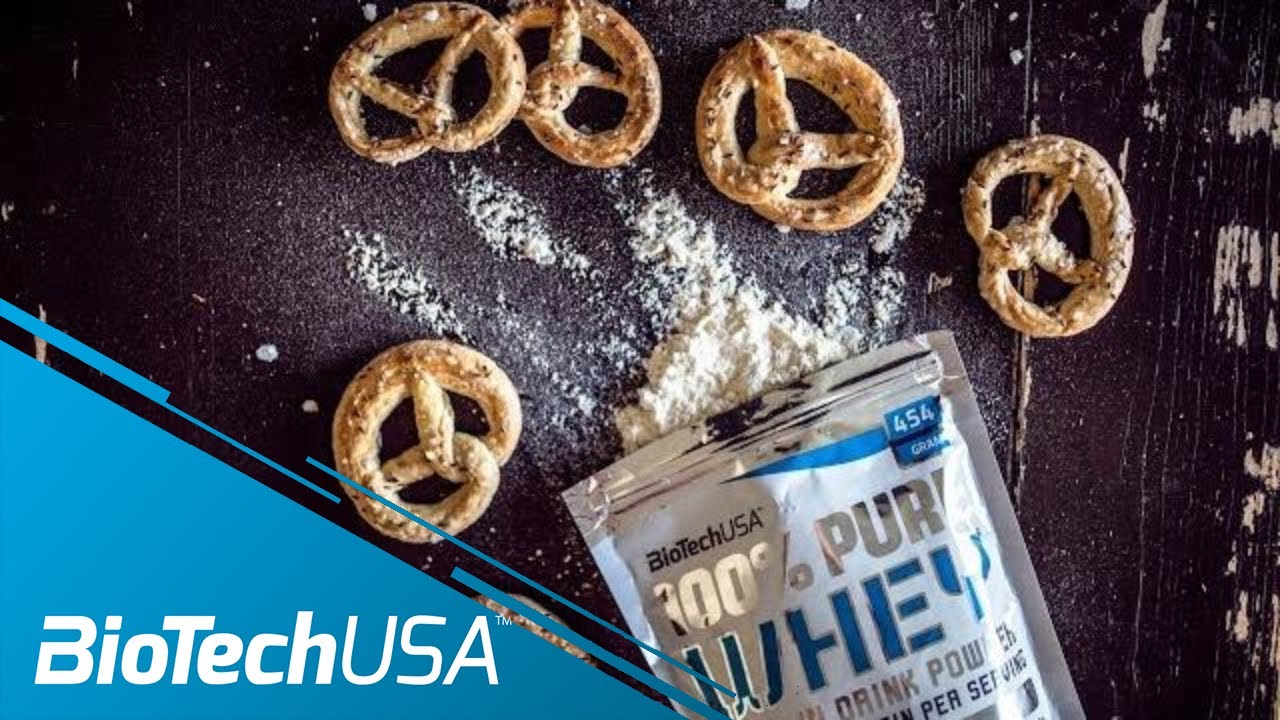 RECIPE Protein pretzels with 100 Pure Whey BioTechUSA YouTube