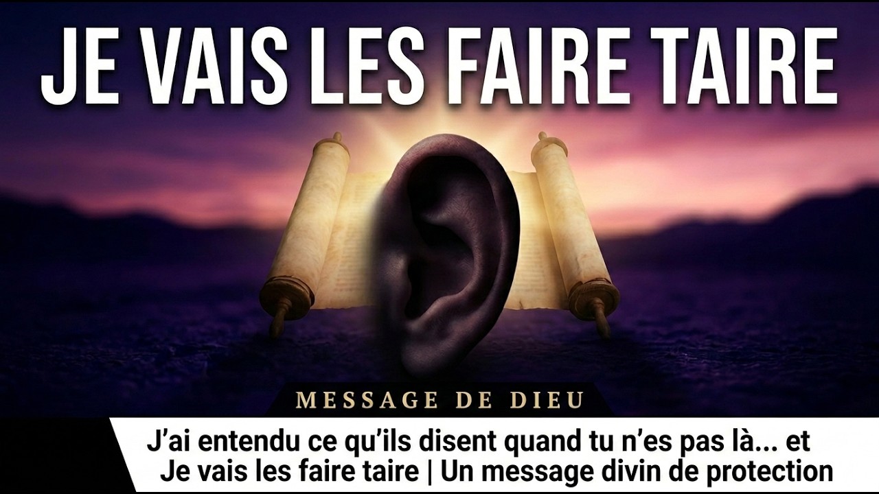 J'ai entendu ce qu'ils disent quand tu n'es pas là… et Je vais les faire taire   Message de dieu
