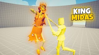 KING MIDAS 1 vs 1 UNITS | TABS Totally Accurate Battle Simulator