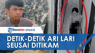 Terekam CCTV, Detik-detik Selebgram Ari Pramata Lari Tanpa Busana seusai Ditikam Kekasih