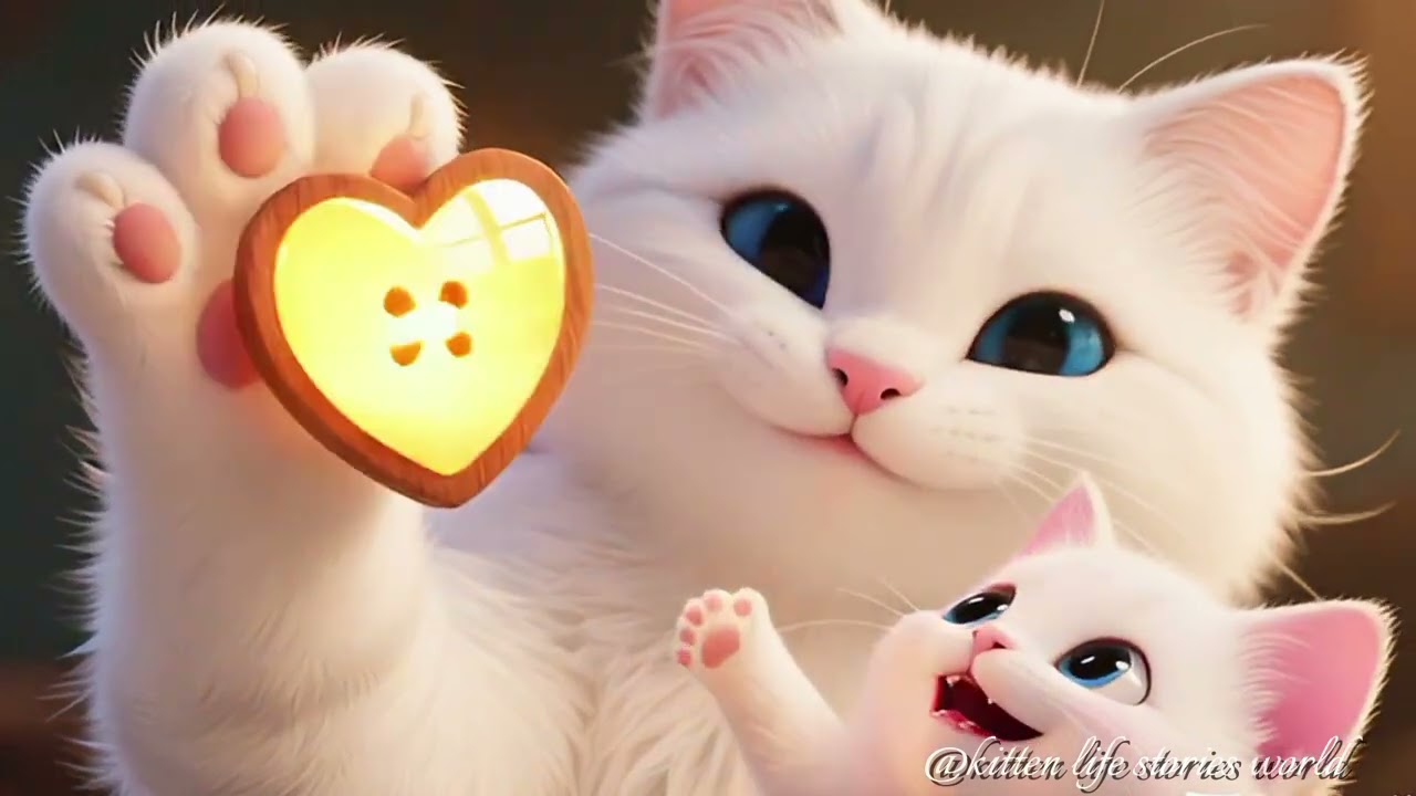 The Lost Button 🩵 A Heartwarming Mini Cat Story 