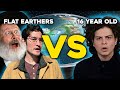 Flat earther gets destroyed by 16 year old