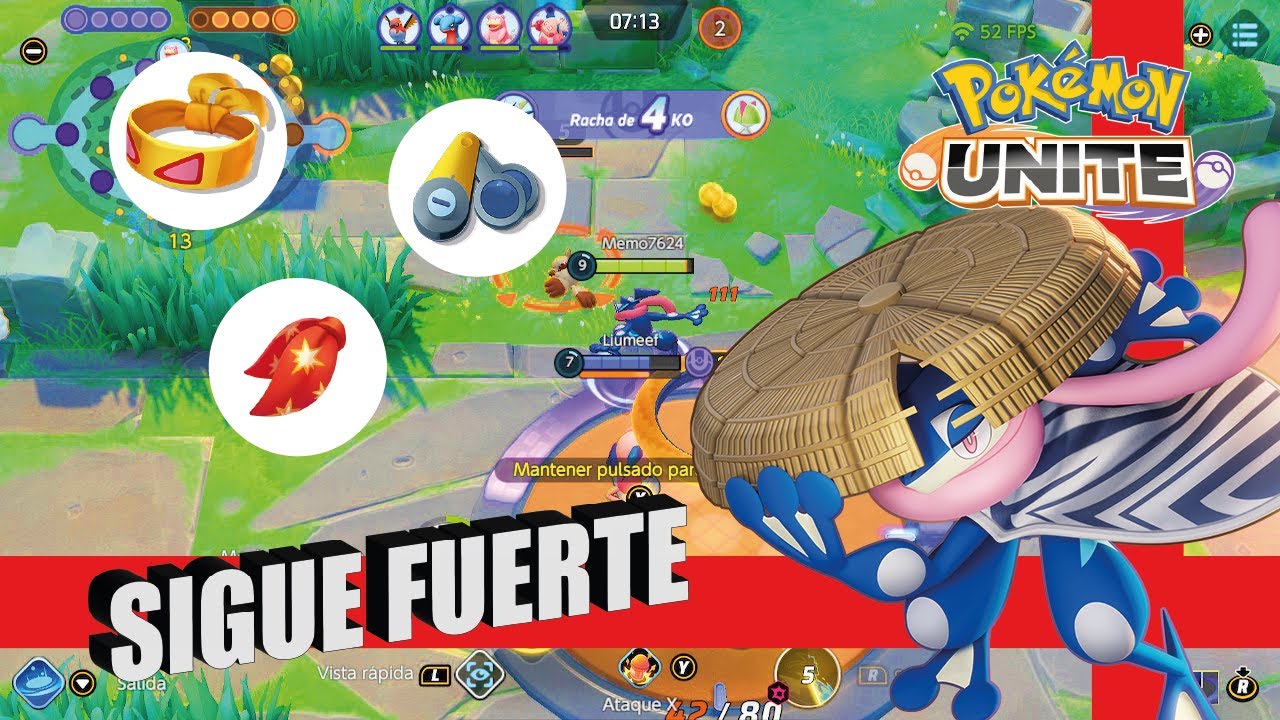 Será Greninja TOP TIER en Pokémon Unite | Gameplay, Build y Moveset ...