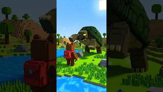 GIANT TURTLE BOSS ATTACK! 🐢🔥 Super Bear Adventure Minecraft Fight Animation #epicbattle #gaming