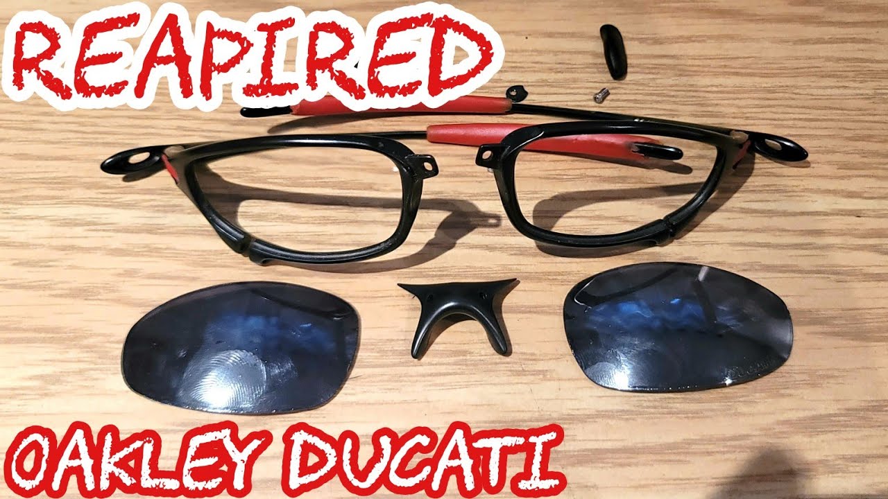 Oakley Juliet Carbon DUCATI repair #oakley - YouTube