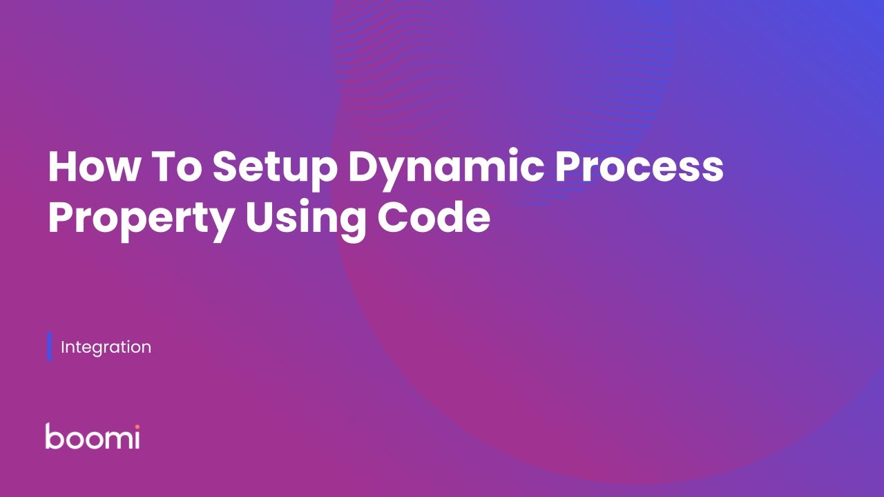 How To Setup Dynamic Process Property Using Code