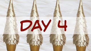 12 Days of Cone Trees, Day 4. Glitter Fabric #christmasinjuly