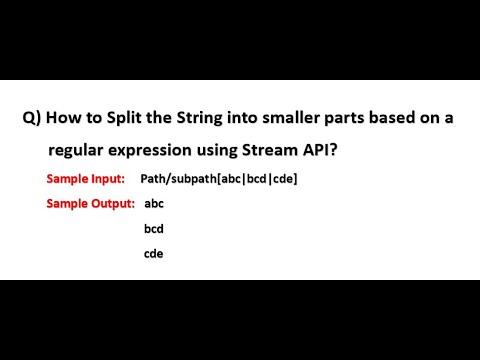 How to Split the String into smaller parts based on a regular ...