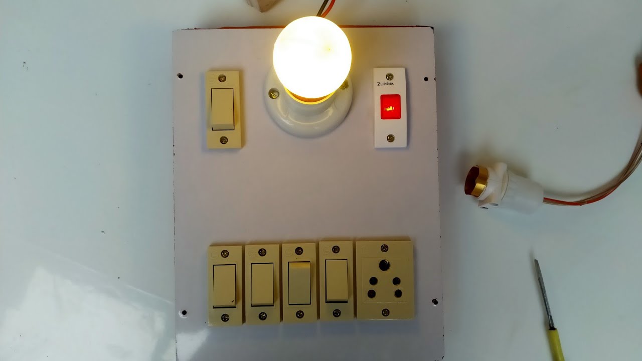 Electric board kaise banaye// How to make a electric board wiring